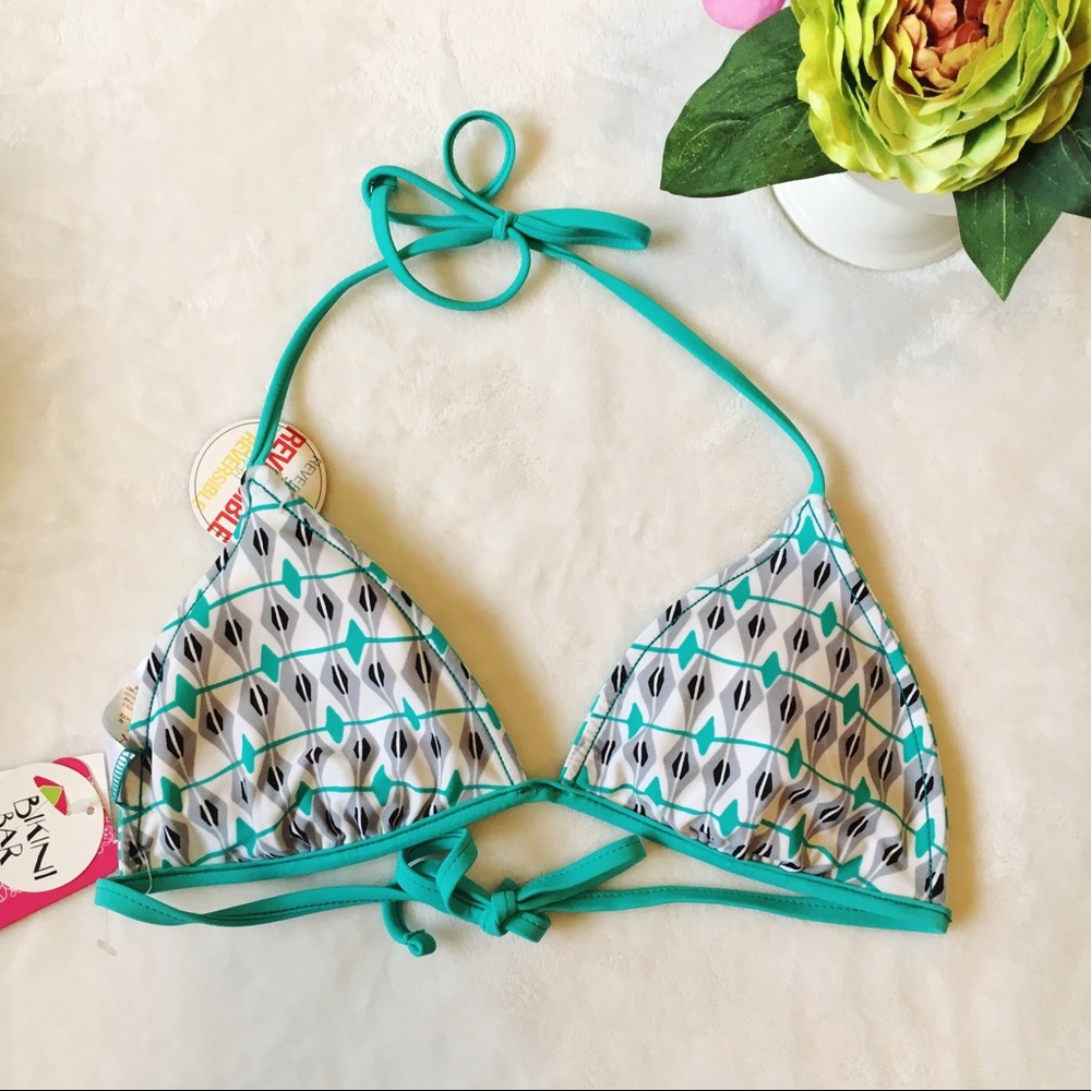 Hula Honey Reversible Triangle Bikini Top